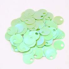 140pcs 20mm Large Hole Flat Round Holographic Sequins, Loose Sequins With 5mm Large Hole For Handmade Crafts, Art, Jewelry Making, Sewing, Embroidery, Party Decoration, Suitable For Decorating Clothing, Shoes, Hats, Crafts, Sewing Decoration, And Wedding And Christmas Decoration (20g Is Approximately 140pcs) - 20g - View 13