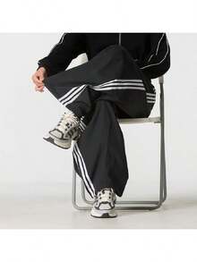 Adidas Women's Sports Long Pants DCE BLN PNT 26 Summer New Drawstring Wide Leg Casual Pants KZ4198 - Black - View 5