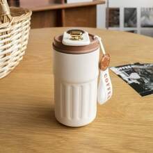 Stainless Steel Insulated Tumbler With Handle And Digital Temperature Display – 420ml - 紫紅色 - 查看 3
