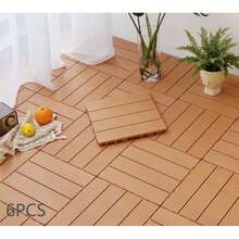 DIY Interlocking Patio/Yard Floor Tiles, Plastic Outdoor Balcony Ground Covering - A - View 13