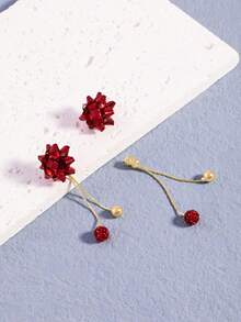 A New Christmas Earring Creative Versatile Rivet Asymmetrical Earring - Style 1 - View 3