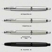 MAJOHN Black Metal Retractable Ballpoint Pen, Press-Type Fine Tip Smooth Ink Pen, Suitable For Students, Calligraphy And Office, Gift For Men And Women - Multicolor - View 5