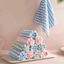 20pcs Ultra Soft Absorbent Microfiber Cleaning Cloths, Machine Washable, Suitable For Kitchen, Bathroom, Car And Window Cleaning - A - View 1