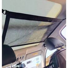 汽車車頂懸掛收納網，超大容量車頂行李網，汽車收納袋，車頂收納網，整理收納袋 - 車頂置物網 - 查看 6