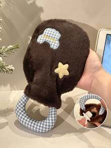 1Pair Plush And Adorable Explosion-Proof Hand Warmer, Hot Water Bottle, Cute And Girly Hand Warmer, Cartoon Winter Hand Warmer, Suitable For Autumn And Winter, A Great Christmas Gift. - Multicolor - View 6