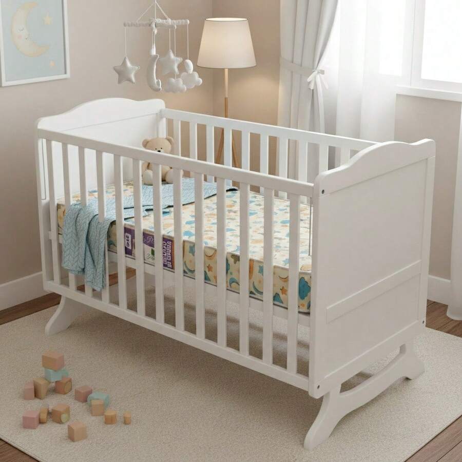 Colchão Impermeável de Berço Baby 1,30x70 Espuma D18 Americano - Multicolorido - Visão 1