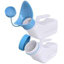 Female Urinal Spill Proof 32 Oz 2 Pack - Urinal For Women And Men - Pee Funnel - Unisex Bed Pan - Portable Urinals For Women - Sturdy Female Urination Device For Car Travel, Road Trip Essentials - Pack Of 2 - View 3