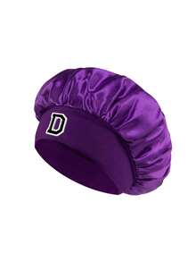 1pc Children's Satin Sleep Cap, Soft Children's Sleep Cap, Protects Hairstyle, Suitable For School, Pajama Party, Suitable For 1-3 Years Old - Purple - View 7
