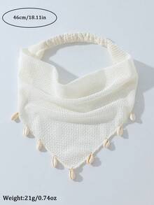 1件原創花卉刺繡捲邊髮箍頭巾，適合女性日常與度假使用 - 彩色 - 查看 11