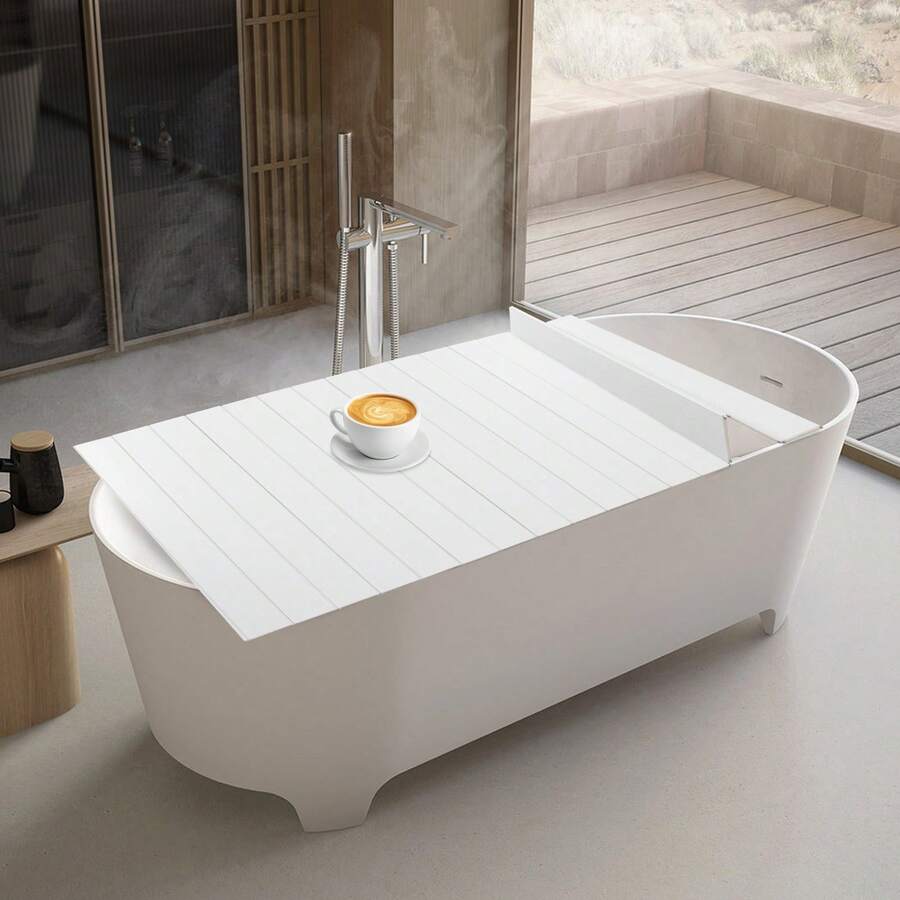 Foldable Bath Cover PVC Replacement Hot Tub Cover Spa Lids 31.5*5.91*5.91 Inch - Default - View 1