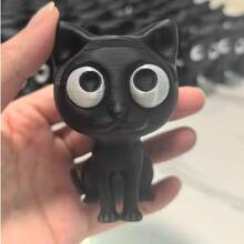1个3D打印猫咪眼镜架（不含镜框） - 可爱塑料桌面收纳盒，带眼镜支架，无需电源，家居装饰及节日礼物，办公用品，眼镜收纳盒，包含2个粘性垫片 - 1PC - 查看 4