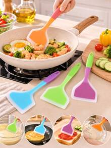 [Silicone Kitchen Utensils]Silicone Kitchen Utensils - Non-Stick Heat-Resistant Cookware, Suitable For Cooking, Stir-Frying And Frying - Ideal For Pancakes, Steaks And Grilling - Multicolor - View 2