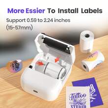 Marklife Printer Tato Mini C50 58mm, Printer Label, Printer Termal Multifungsi, Mendukung Ponsel dan Komputer untuk DIY/Tato LOGO/Pola/Pencetakan/Seniman - MultiWarna - View 5