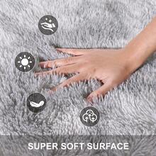Soft Shag Rugs For Bedroom, Grey Fluffy Shaggy Rugs For Living Room, Luxury Modern Plush Carpet Girls Boys Room Dorm Indoor Home Decor, Upgrade Non-Slip - 淺灰色 - 查看 9