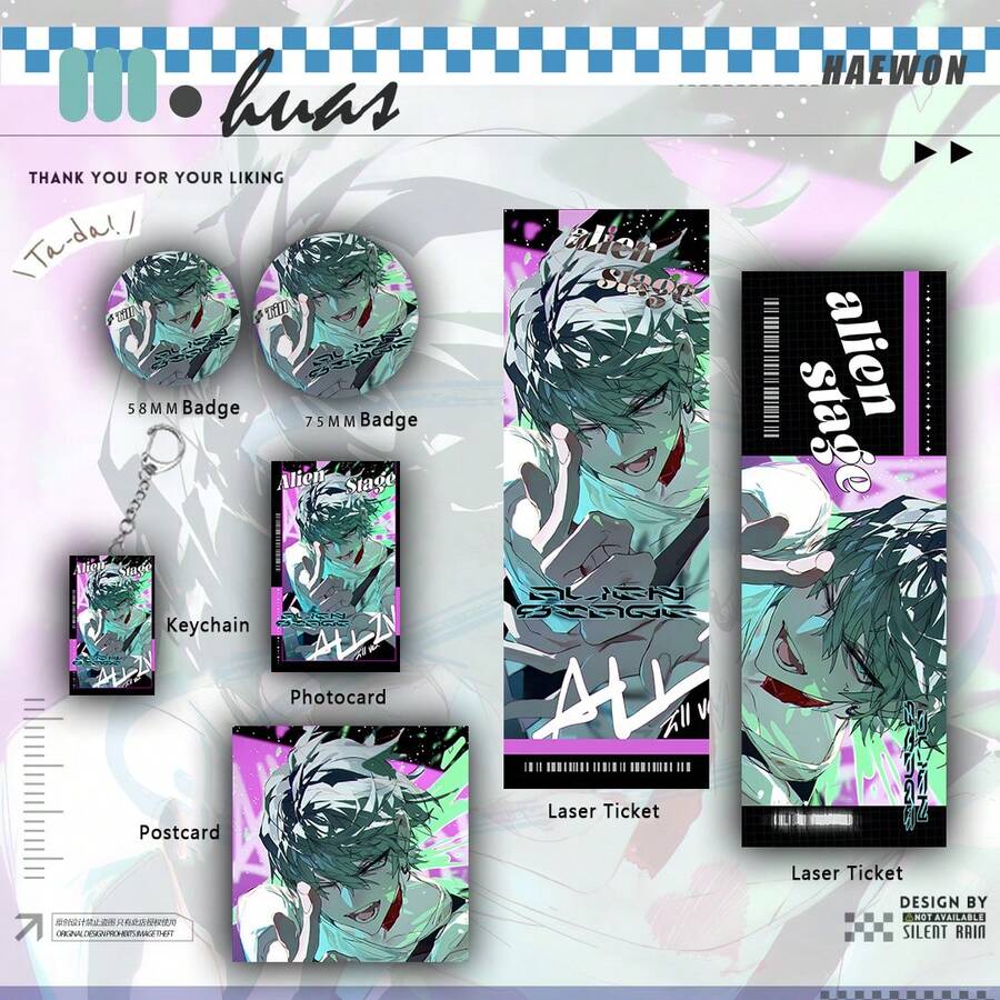 6pcs Till Alien Stage Collection Photo Card Set - Fan-Made Scrapbook Set, Birthday Gift Exchange Card Display Box, Trading Card Box, Photo Card, Alien Stage Material Set, Collection Card Valentine's Day Gift Small Gift Popular Group Support Card, Fan Activity, Fan Merchandise, Collection Card, Star Sticker, New Collection Greeting Card, Card Display Collection - Multicolor - View 1