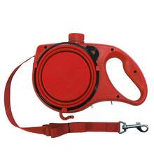 1pc Portable 3-In-1 Retractable Dog Leash With Foldable Water Bowl & Food Container, Multifunctional Outdoor Pet Walking Accessory - Multicolor - View 16