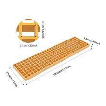 YUNRUX Grating Covers, Industrial Floor Grating, 3-Piece Fiberglass Drainage Grating - Yellow - View 2