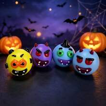 Halloween Devil Squishy Toy, Cute Monster Stress Relief Squeeze Ball, Soft TPR Fidget Toy, Children's Halloween Party Gift, 4 Styles Available - Multicolor - View 3