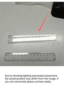 2 Transparent Plastic Rulers, Multiple Colors, 6 Inches Long Each, Suitable For Students, School Supplies, Office And Home Use, With Inch And Centimeter Scales - Multicolor - View 6