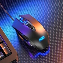 AOC 有線電競鍵盤滑鼠套裝，68鍵機械手感 RGB 背光電腦遊戲鍵盤 - 查看 8