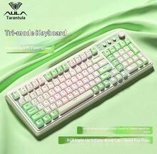 AULA Tombol Kontrol Volume S99, Lampu Latar RGB Senyap, Bluetooth/2.4G/Kabel, Keyboard Nirkabel Triple Connect dengan Sensasi Mekanik, Tata Letak Ringkas 99 Tombol untuk PC Laptop Mac Tablet Gaming Kerja Kantor - View 8
