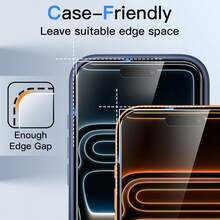2Pcs Screen Protector For IPhone 18/17/16/15/14/13/12, HD Clarity 9H Tempered Glass Film, 2 Packs - Clear - View 8