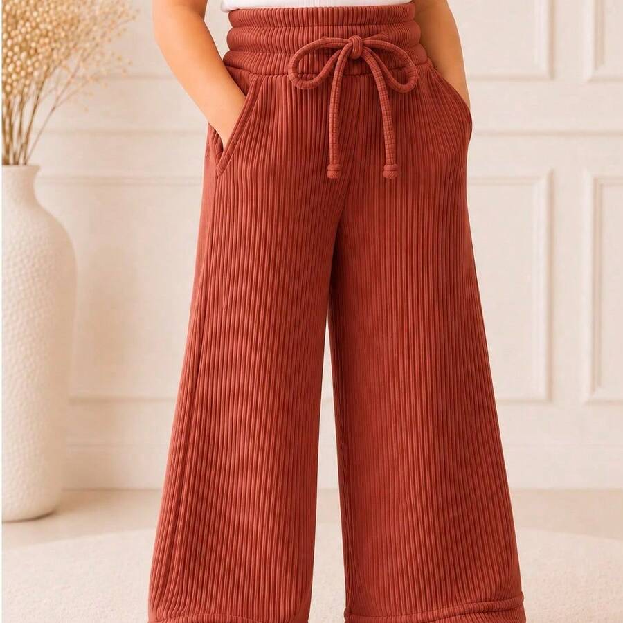 Young Girls Pants - 紅陶土 - 查看 1
