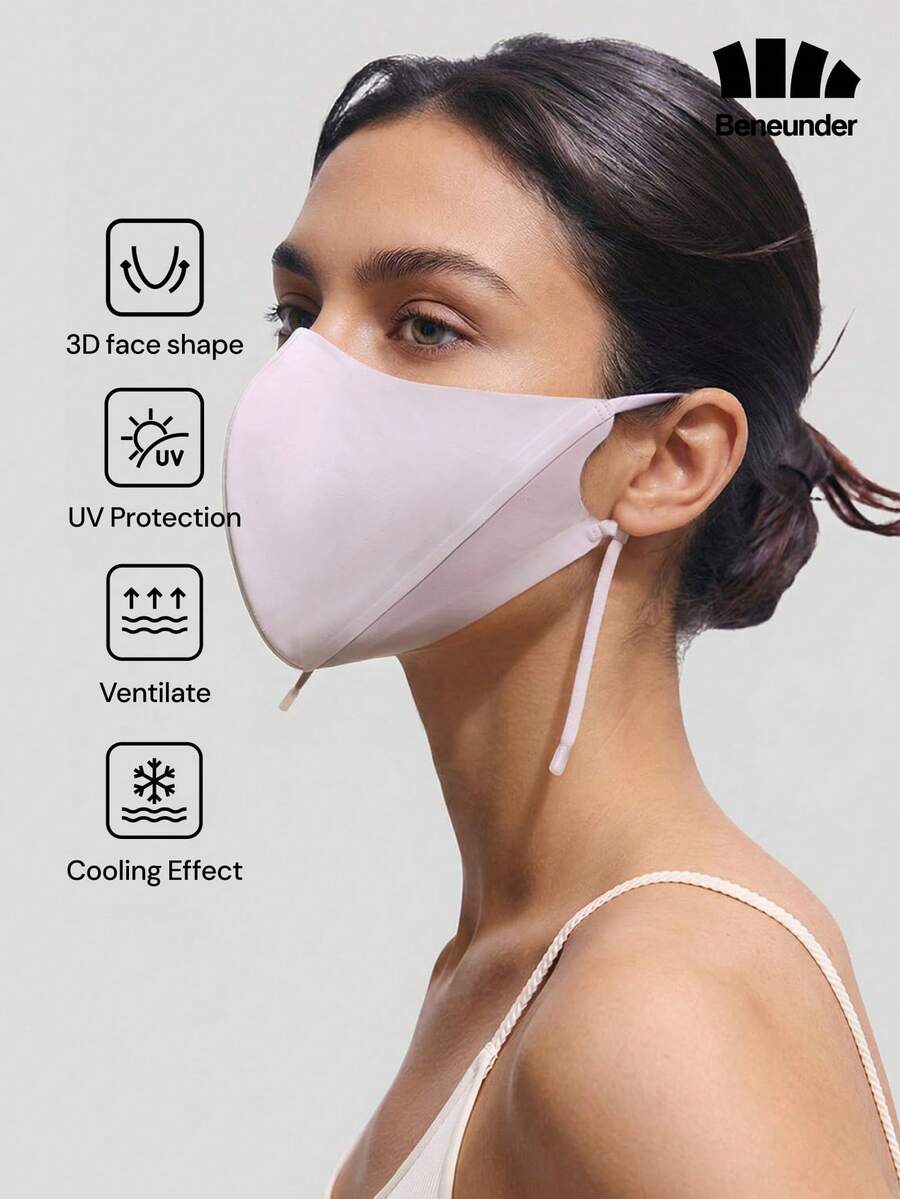 Beneunder Contouring Slim-Fit Sun-Protection Mask AL029 - Dusty Pink - View 1