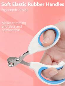 Stainless Steel Pet Nail Clippers Round Hole Anti-Bleed Pet Nail Trimmer Suitable For Dogs Cats Birds - Multicolor - View 3