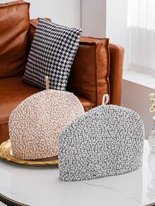 1pc Fleece Fabric Teapot Cozy, Keeps Teapot Warm - Multicolor - View 1