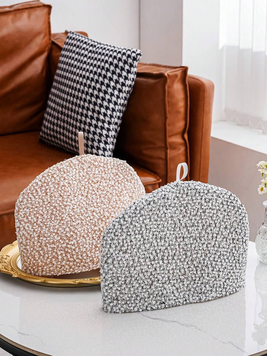 1pc Fleece Fabric Teapot Cozy, Keeps Teapot Warm - Multicolor - View 1