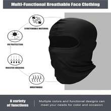 1pc/Multi-Pack Face Mask Headscarf Balaclava, UV Protection Sun Protection Outdoor Cycling Headwear, Full Face Ski Mask, Quick Dry, Breathable, Moisture Wicking, Elastic, Sun Cooling Protection Cover For Cycling, Climbing, Motorcycle Riding - Multicolor - View 7