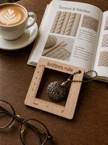 Knitting Gauge Ruler Travel Portable Ruler - Multi-Functional Hand Knitting Tool, Suitable For Knitting, Crochet, Sewing, Portable Gauge Ruler For Hand Knitting Crafts, Suitable For Making Sweaters, Scarves, Hats And Other Home Handmade Products, With Precise Knitting Density Measurement Function. Ideal Choice For Sewing And Knitting Enthusiasts, Amateurs And Professionals. - A - View 2