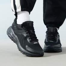 PUMA Hypnotic Lightweight Shock-Absorbing Non-Slip Durable Comfortable Versatile Mesh Low-Top Lifestyle Casual Shoes Unisex - Black - View 2