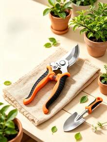 1pc Home Gardening Pruning Shears With Automatic Spring Design, Effortless Operation, Suitable For Daily Home Gardening Use. Can Trim Fresh Flowers, Flower Branches, Bonsai, Fruit Trees, Citrus Tree Branches, Etc. Sharp Blade For Smooth Cutting, Less Likely To Damage Plant Stems. Comfortable Grip, One-Handed Operation, Suitable For Home Flower Care, Fruit Tree Maintenance, Floral Arrangement, Essential Tool For Home Gardening. - Upgraded Version - View 2