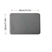 2 Tapetes Escurridor De Trastes Absorbente Secado Rapido - Gris Oscuro - Ver 7