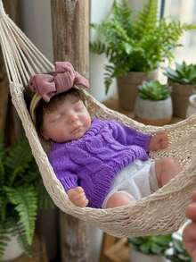 10 Inch Soft Touch Silicone Reborn Baby Girl With Rooted Hair Newbonr Baby Doll For Birthday Gift(Anatomically Accurate) - Silicone Doll - View 2