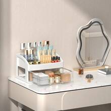 Makeup Storage Set - Two-layer White Storage Box [Drawer] - View 13