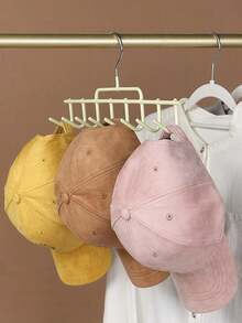 No-Crease Clothes Hanger Home Use Hanging Clothes Drying Rack Pants Clip Anti-Slip Hanger Bedroom Anti-Shoulder Corner Drying Rack Hat Storage Organizer - Multicolor - View 2