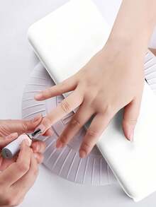 Foldable Plastic Manicure Hand Rest With Underneath Room Elevated Wrist Support Cushion For Women Beauticians Portable Nail Salon Hand Mat For Diy Art Home Cleaning Dorm Nail Supllies House School Home Decorbedroom Bathroom Essentials Accessories - Multicolor - View 6