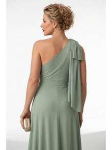 Women Dresses - Olive Green - View 5