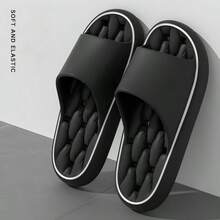 Unisex All-Season EVA Slip-On Slippers, Thick Sole Comfortable Indoor Home Couple Sandals, Soft Lightweight Casual Daily Wear - A - View 9