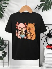 Women T-Shirts - 黑色 - 查看 1