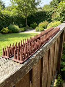 Bird Spikes, 24 Pack 43 Cm Pigeon Deterrent For Small Birds Raccoon Cats Defender For Outside To Keep Squirrel Away, Plastic Fence Spikes Covers 10M - View 5