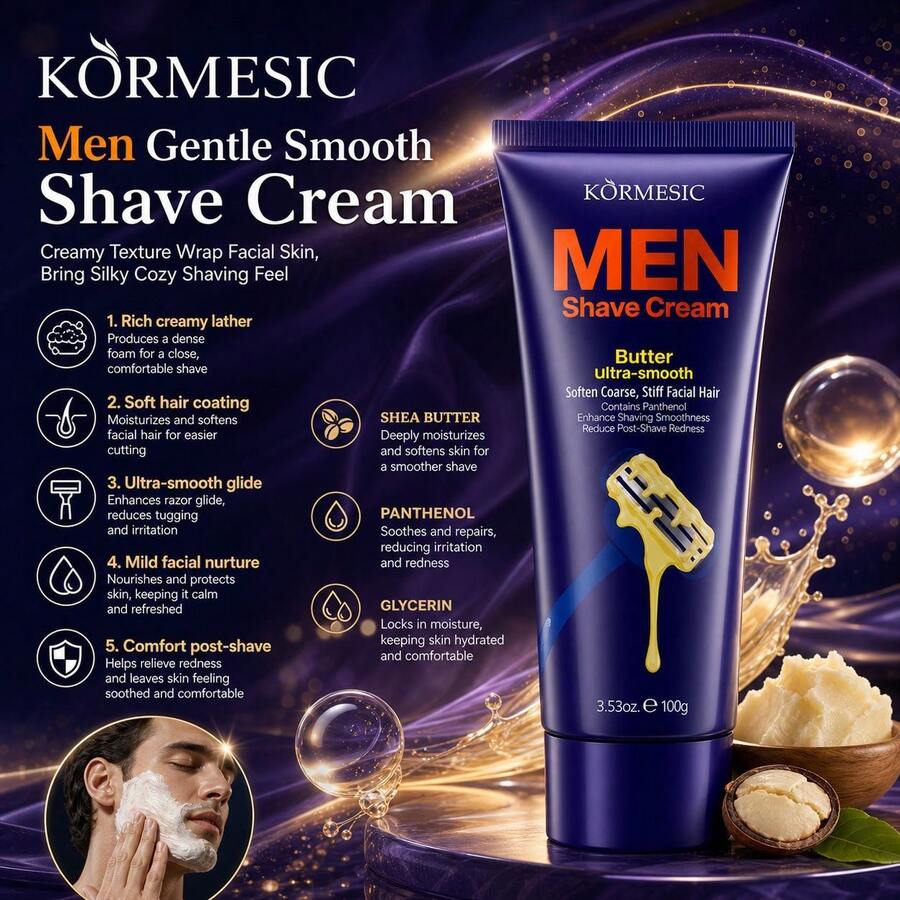 Shaving Creams, Lotions & Gels - Men's Gentle Shaving Cream 100g - View 1