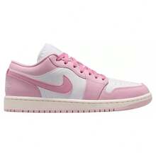 Nike Air Jordan 1 Low Women's Shoes Iced Carmine/White DC0774-607 | Low-Top Versatility, Everyday Wearable - 粉紅白色 - 查看 1