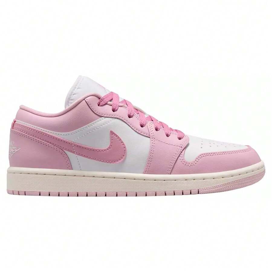 Nike Air Jordan 1 Low Women's Shoes Iced Carmine/White DC0774-607 | Low-Top Versatility, Everyday Wearable - 粉紅白色 - 查看 1