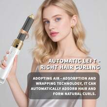 Hair Dryer Brush 5 In 1, Blow Dryer Brush Set With Air Curler Wrap Hair Styler, Negative Ionic Blow Dry Brush, Detachable Hair Tool For Curling, Volumizer,Straightener,Drying - White - View 10