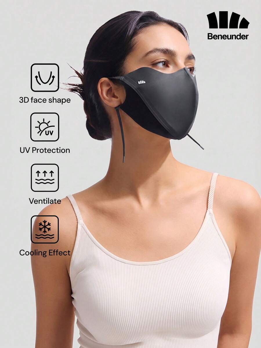 Beneunder Contouring Slim-Fit Sun-Protection Mask AL029 - Dark Grey - View 1