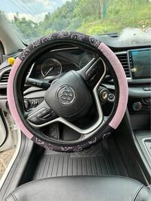 Cartoon Cute Car Steering Wheel Cover, Cat Ear 38cm Elastic Steering Wheel Grip Cover Without Inner Ring, Sweat-Absorbent Breathable, Anti-Slip Inner Ring, Durable Wear-Resistant, Shock-Absorbing Anti-Slip, Suitable For Multiple Car Models - Rabbit Style - View 17